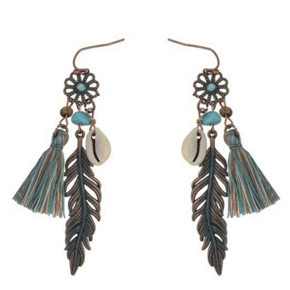 Bohemian Style Fringed Earrings - Picture 4 of 4